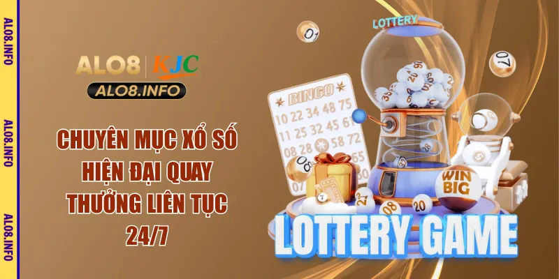 Chuyên mục xổ số hiện đại quay thưởng liên tục 24/7