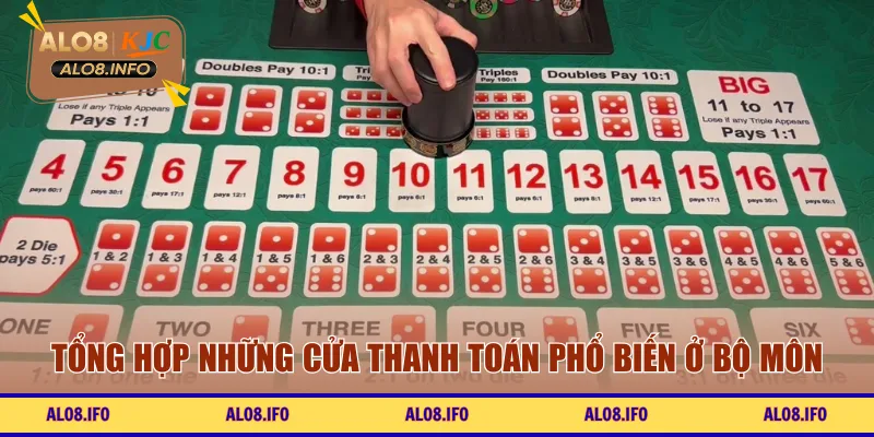 Tổng hợp những cửa thanh toán phổ biến ở bộ môn